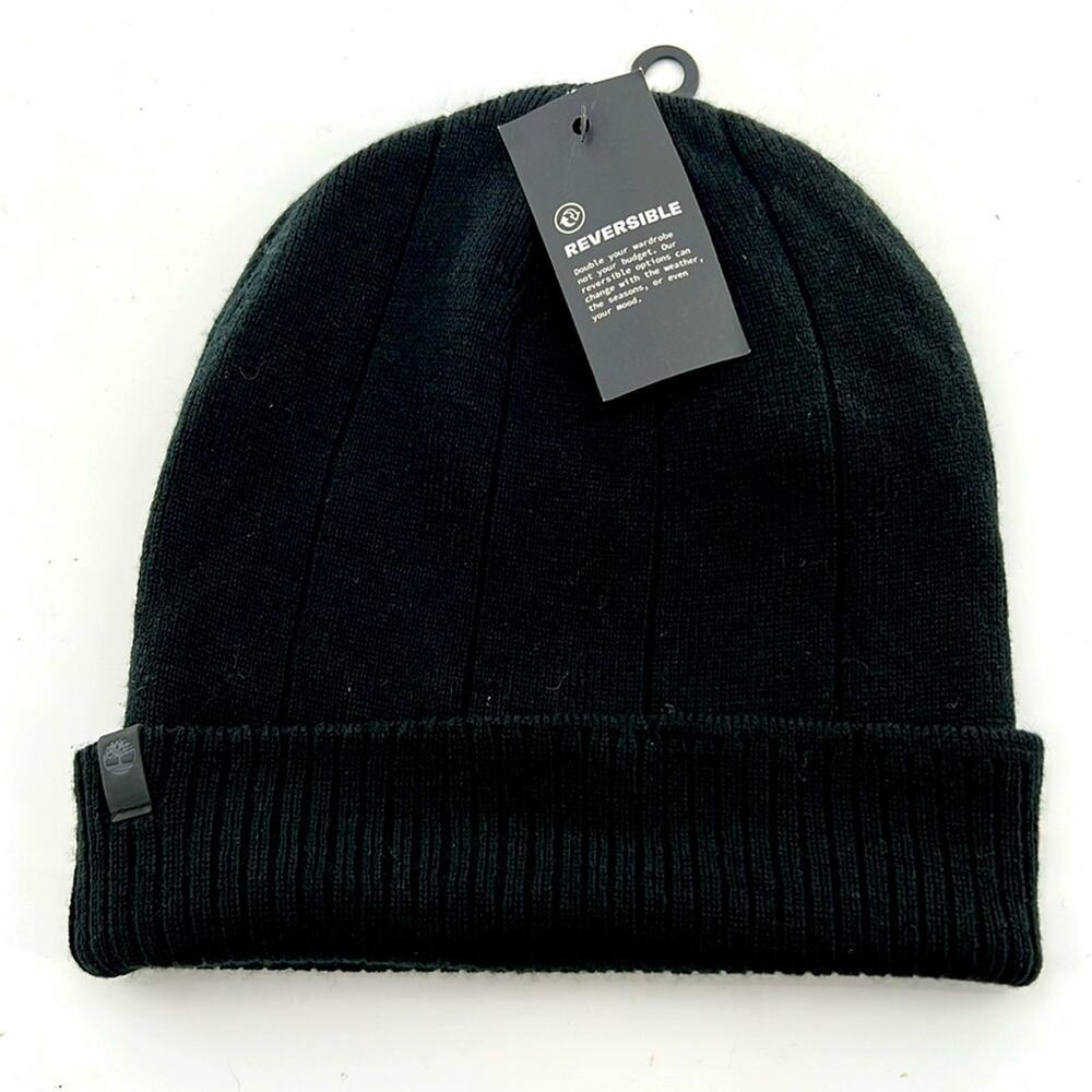 Timberland Reversible Beanie - Black - One Size - NWT